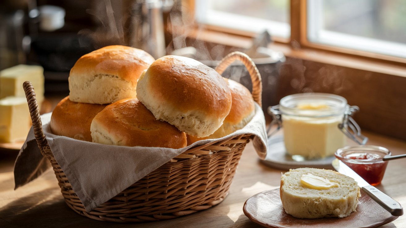 No-yeast dinner buns
