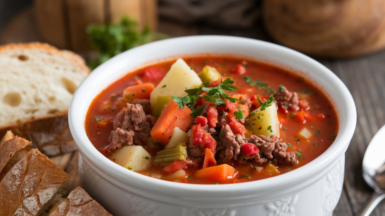 Hamburger Soup Crock Pot