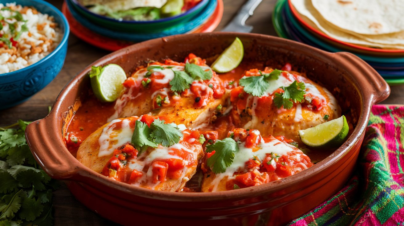 baked salsa chicken
