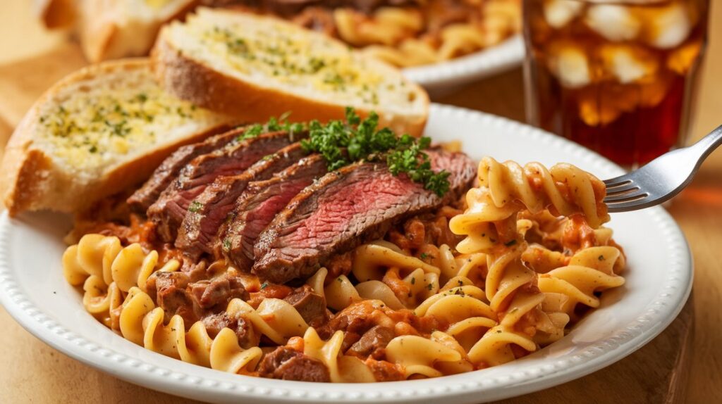 philly cheesesteak pasta