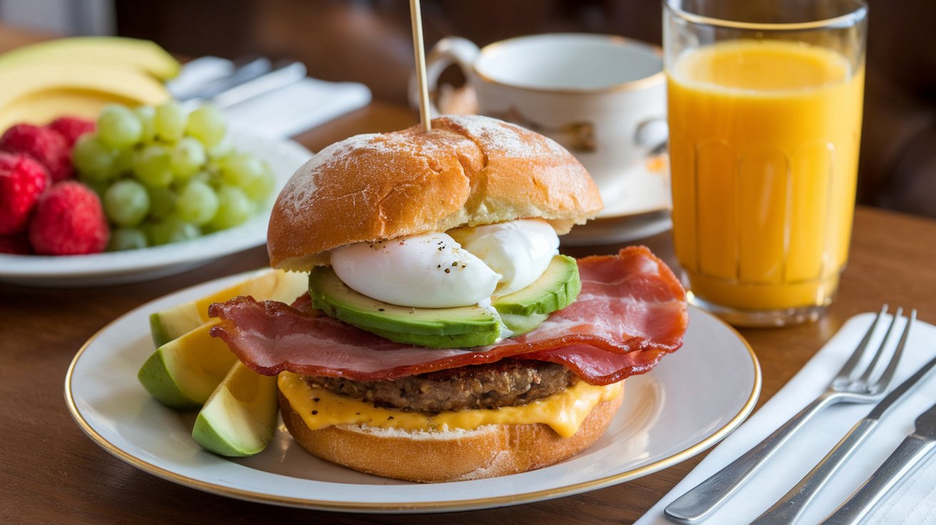 Burger with Egg
