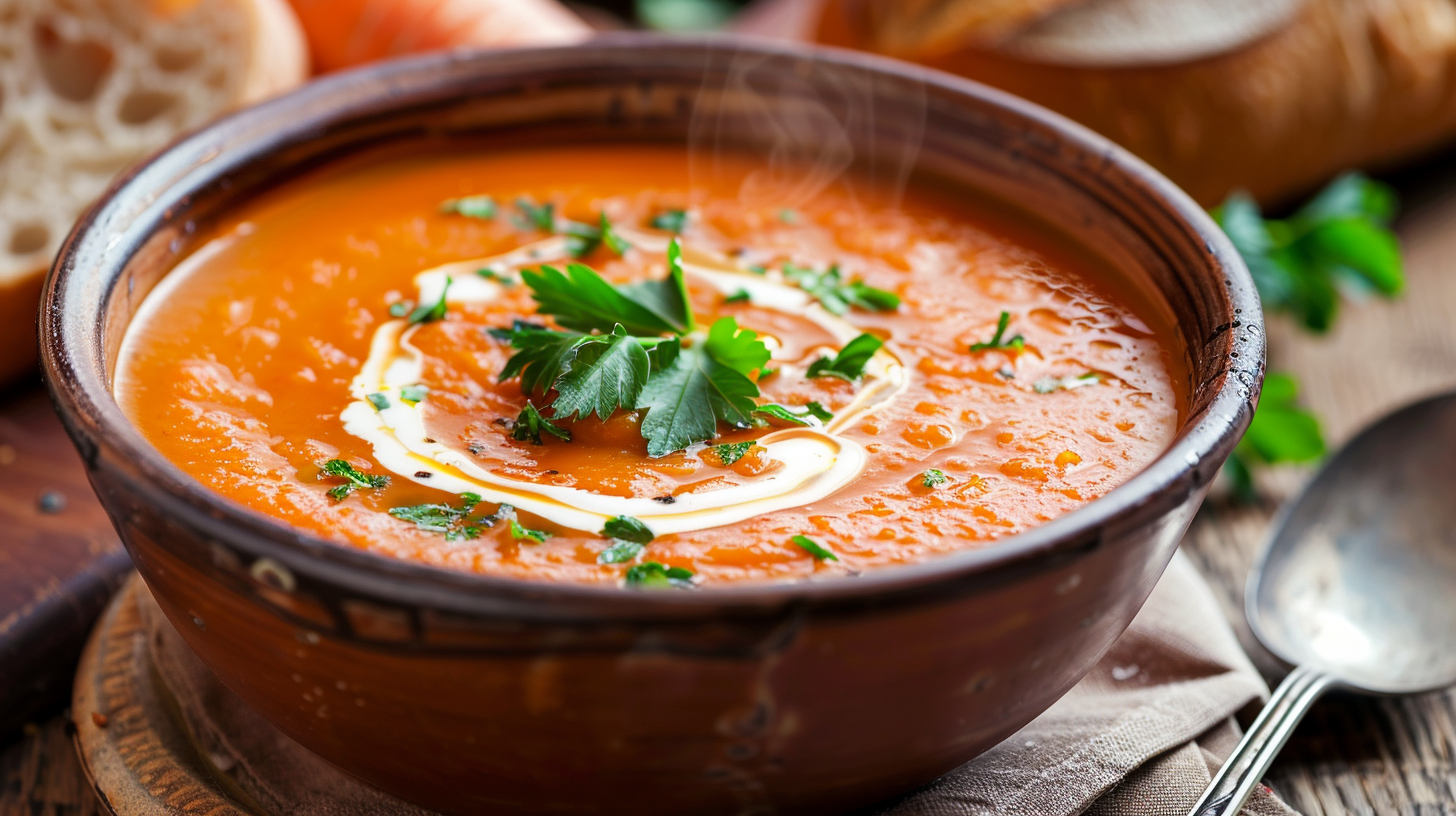 Vegan Carrot Tomato Soup