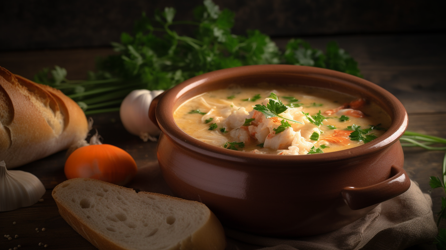 crab and shrimp seafood bisque