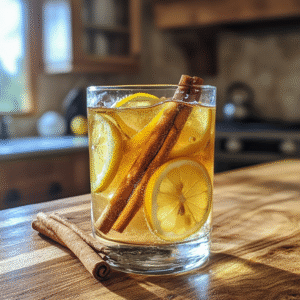 natural mounjaro recipe drink with cinnamon and lemon