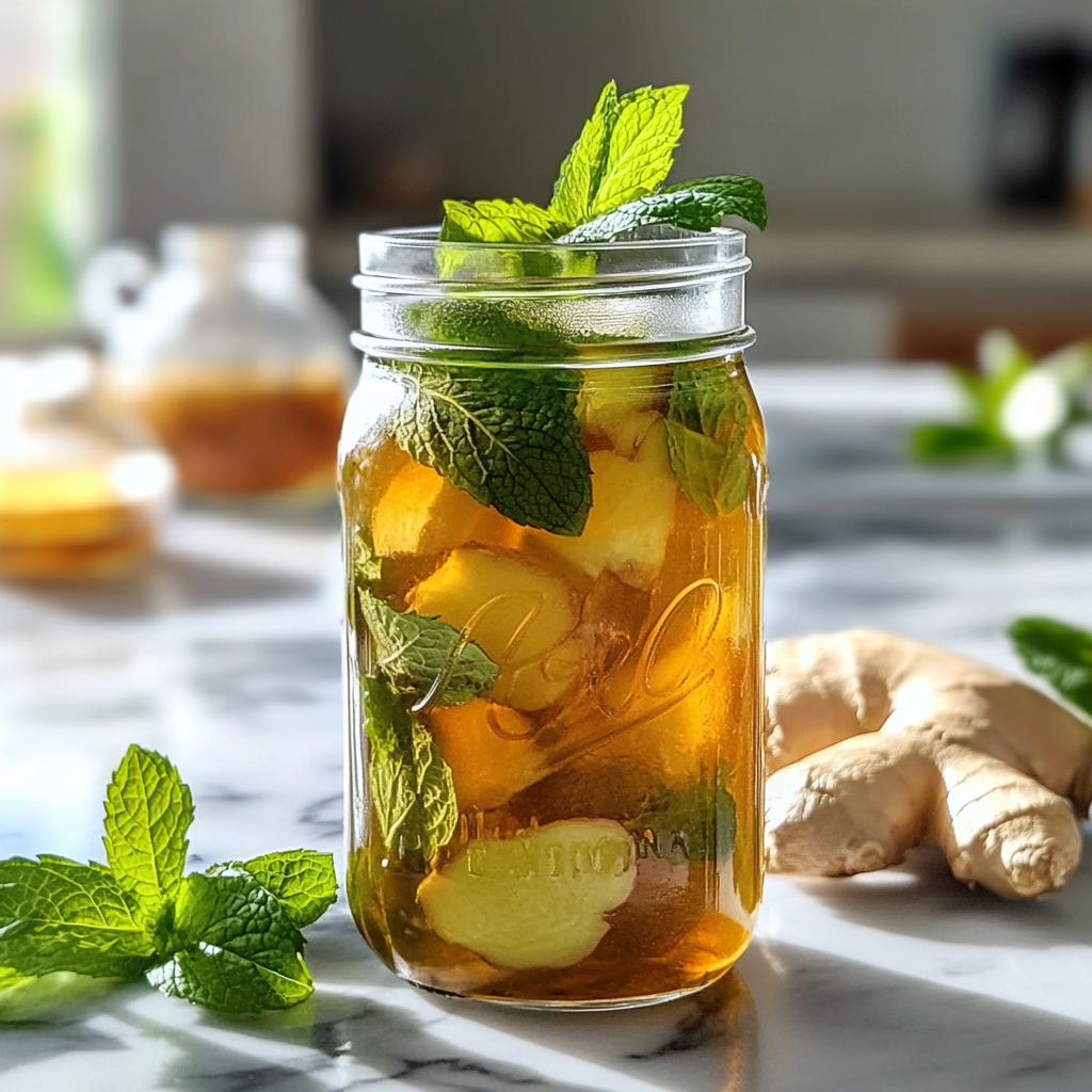 Green tea ginger natural Mounjaro recipe variation