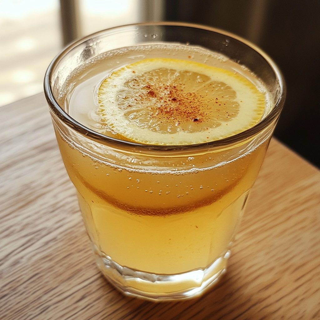 Natural Mounjaro recipe detox drink with lemon and ginger