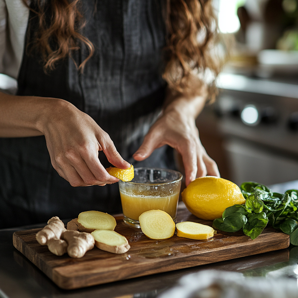 Chef Mona preparing natural Mounjaro ingredients