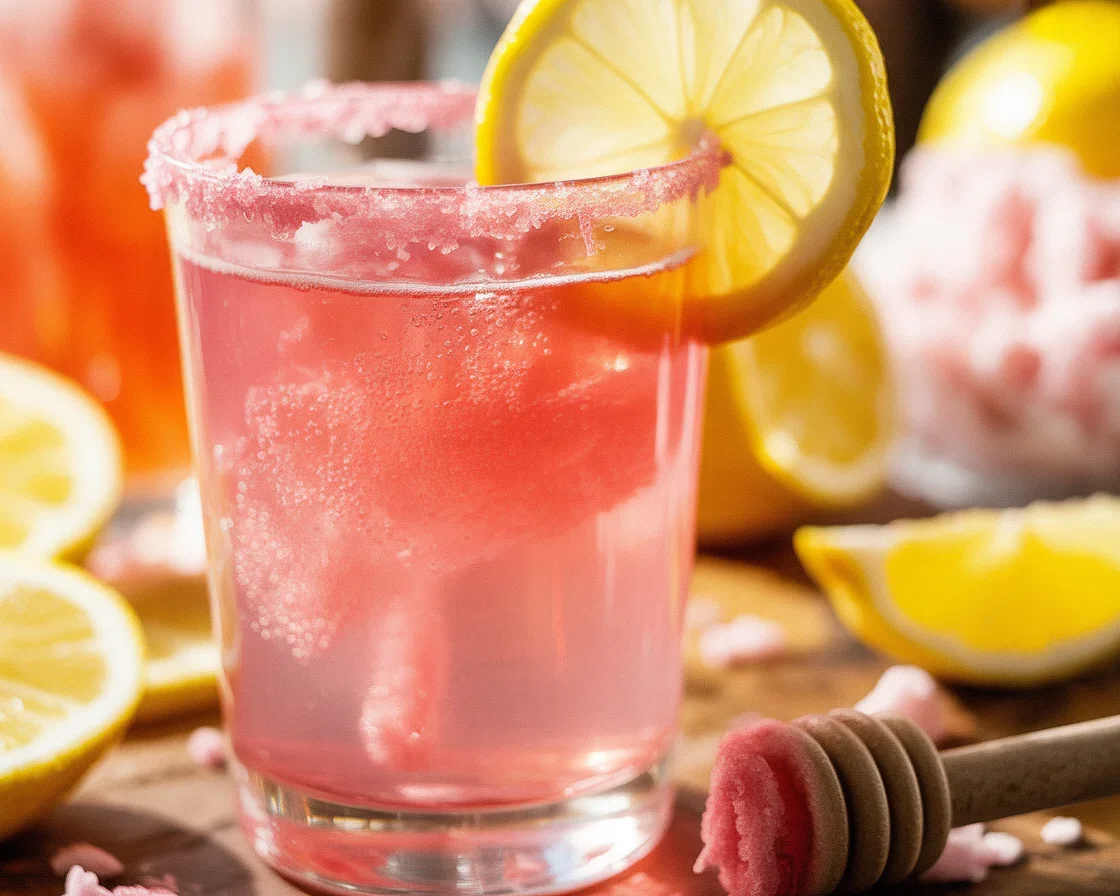 Pink salt recipe with warm water, lemon, and Himalayan pink salt for weight loss.