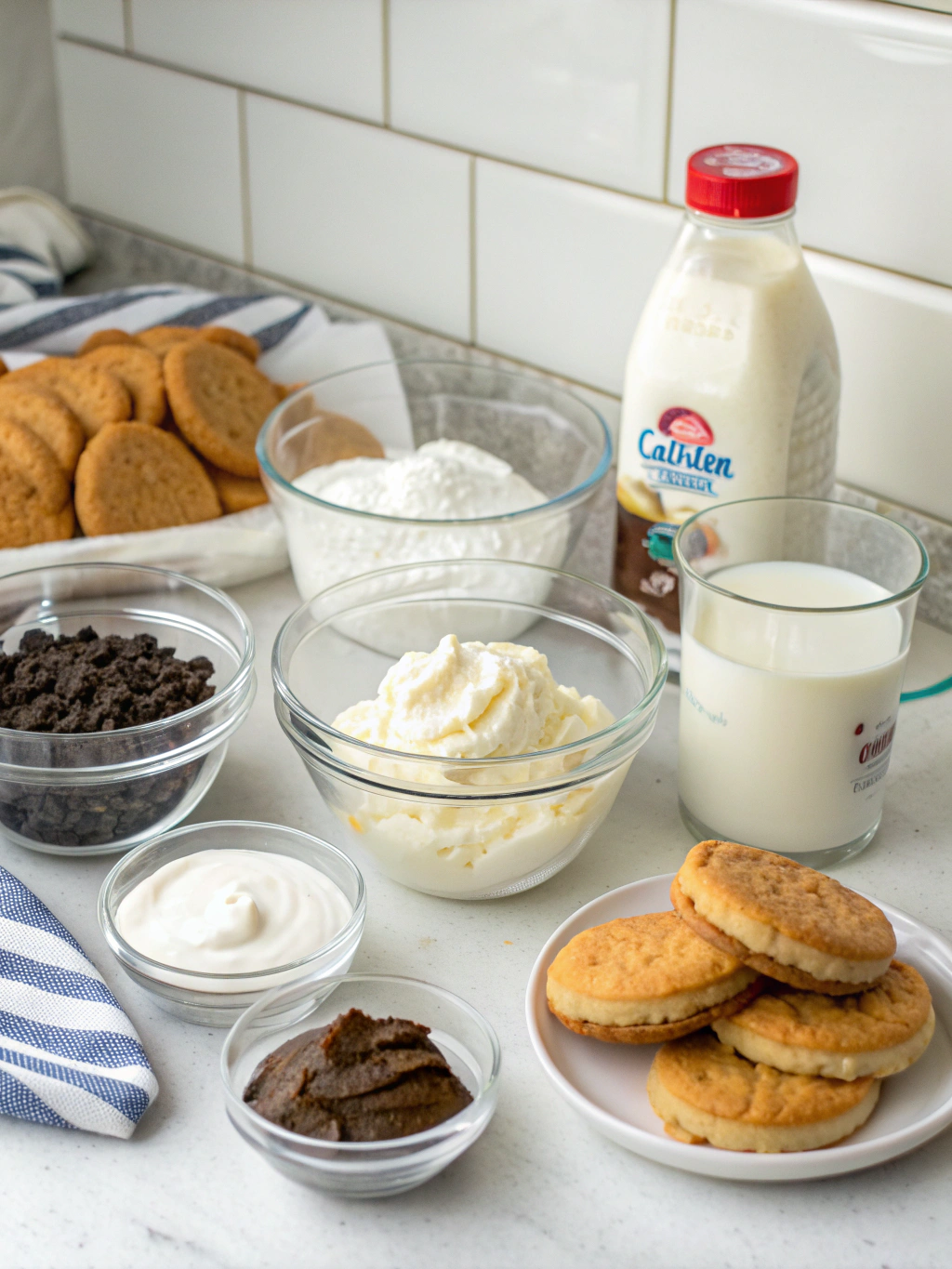 No-Bake Eclair Cake ingredients