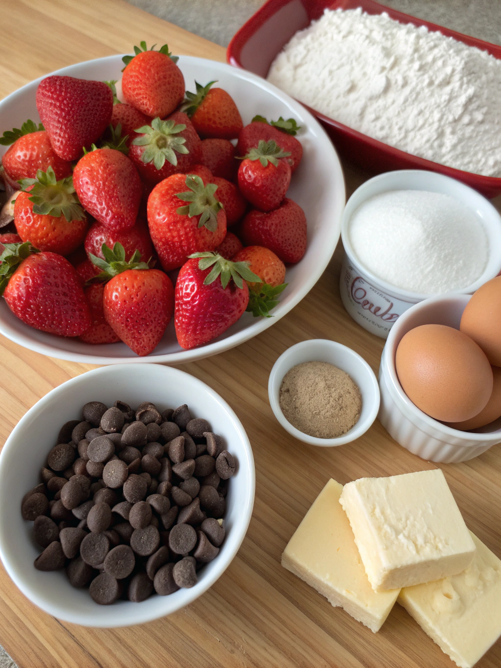 chocolate covered strawberry brownies ingredients