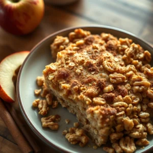 Apple Cinnamon Oatmeal Bake