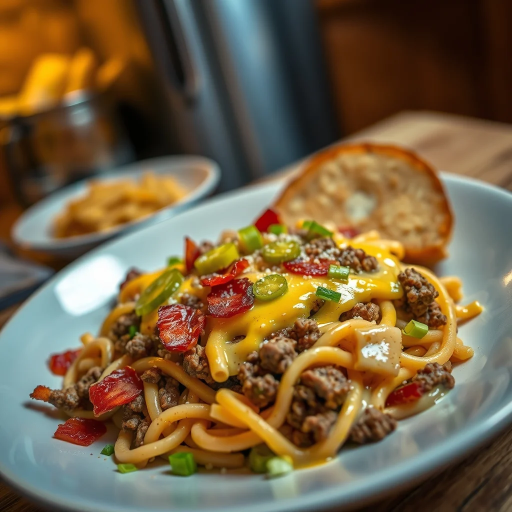 Bacon Cheeseburger Pasta