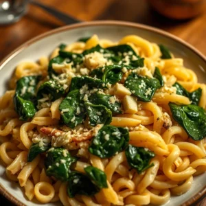 Parmesan Spinach Orzo