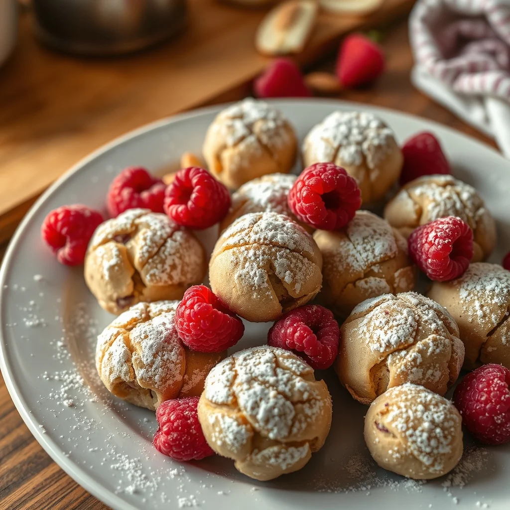 Raspberry Almond Bites