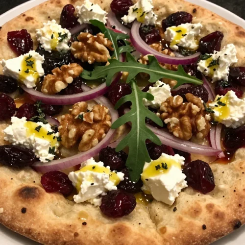 Cranberry Goat Cheese Flatbread