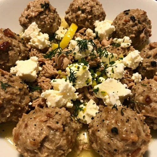 Lemon Feta Meatballs