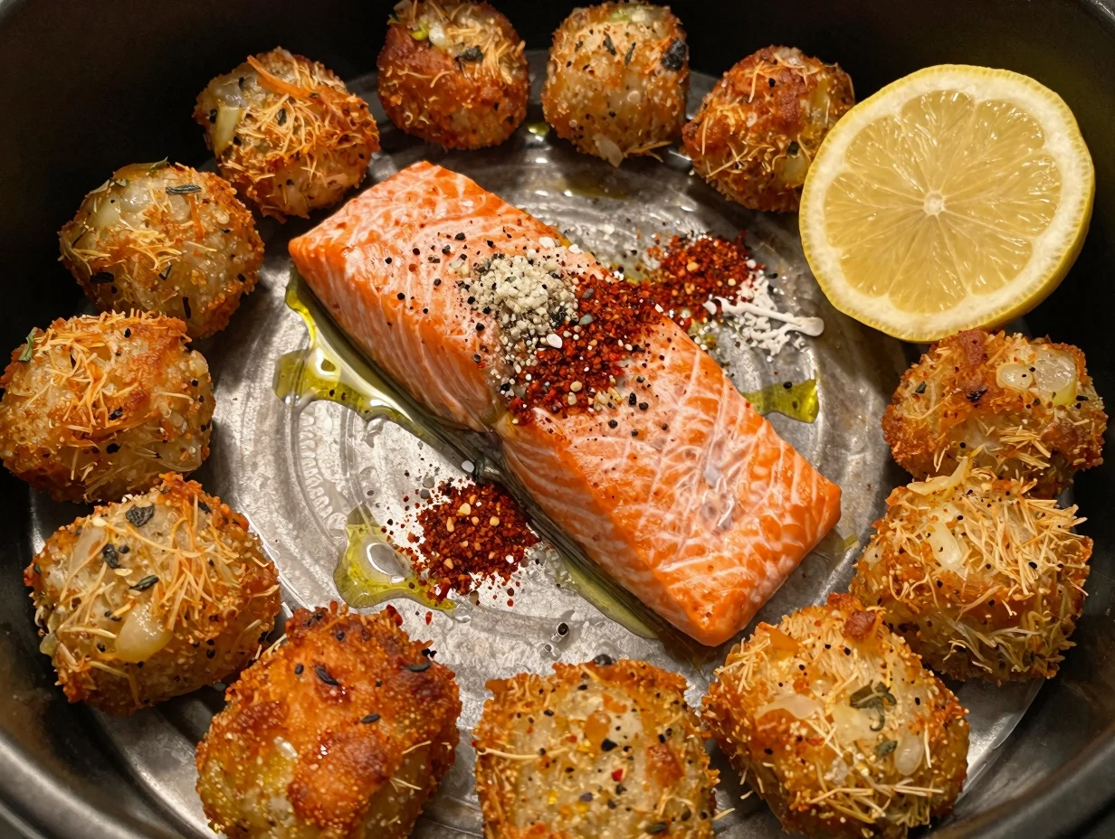 Air Fryer Salmon Bites