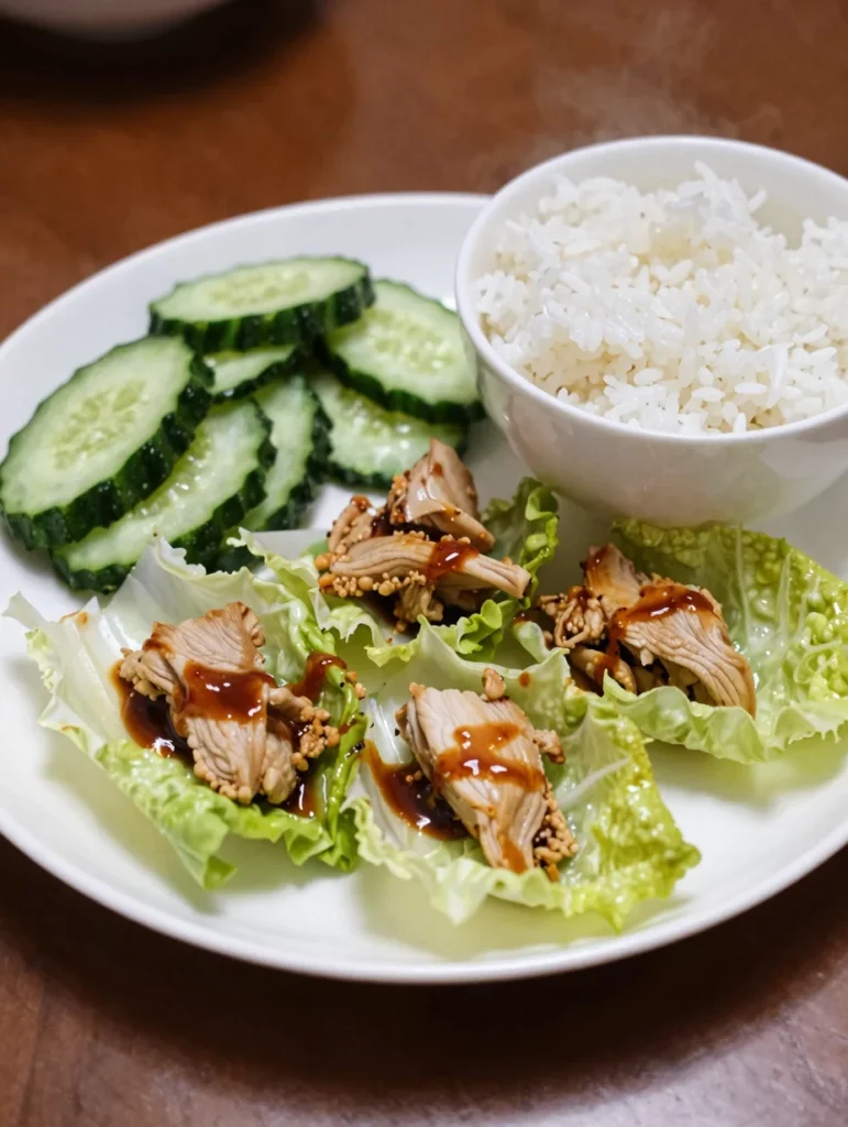 Asian Chicken Lettuce Cups