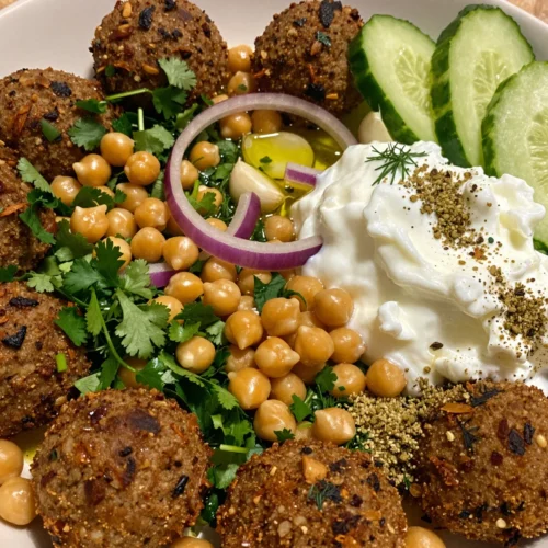 Baked Falafel with Tzatziki