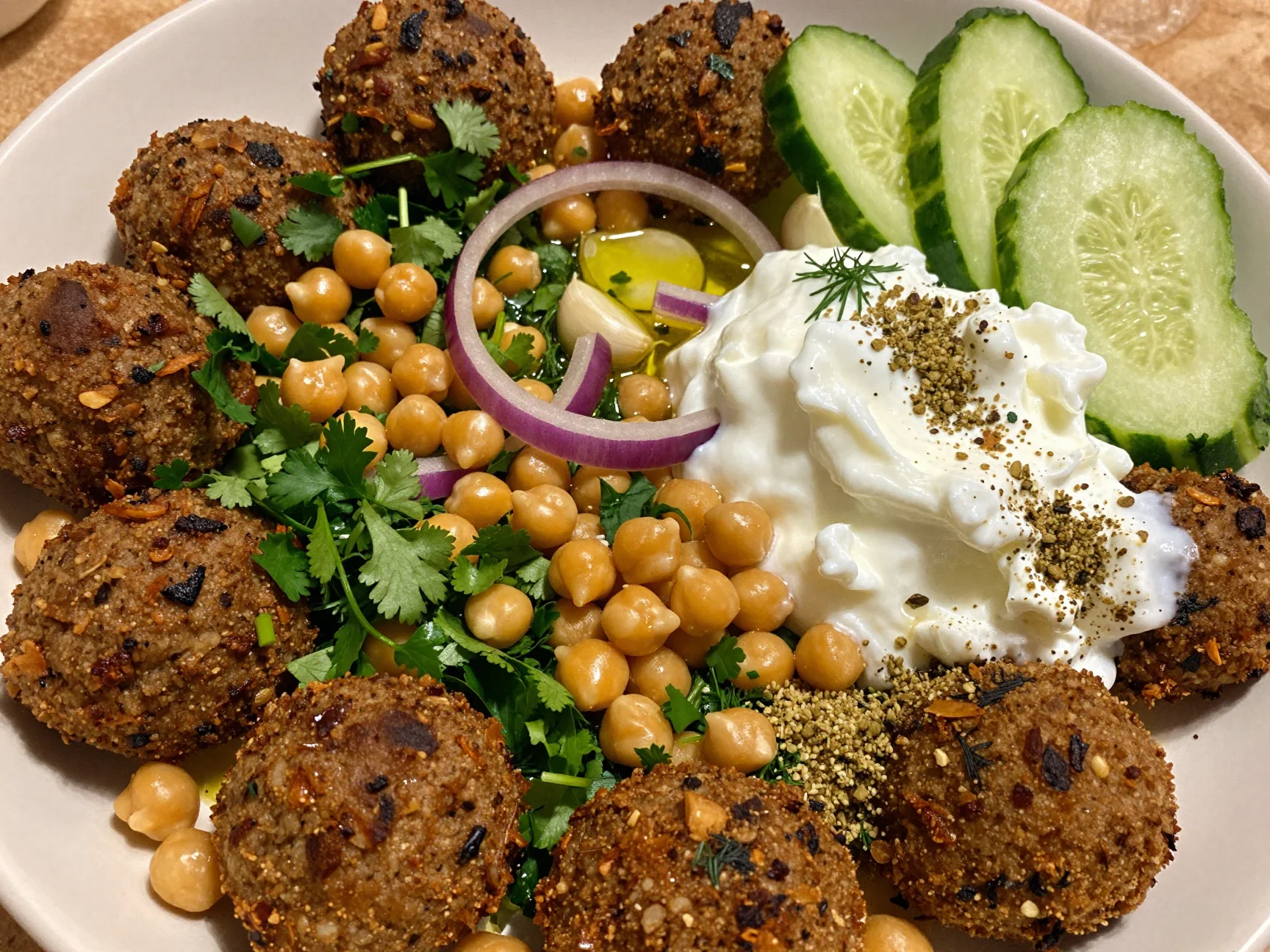 Baked Falafel with Tzatziki