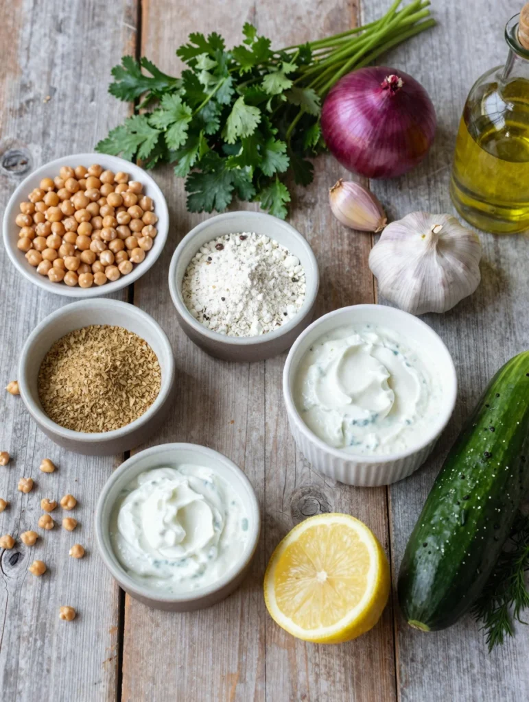 Baked Falafel with Tzatziki