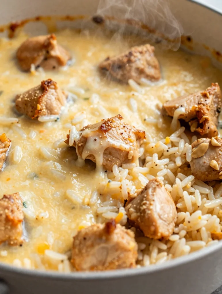 Cheesy Baked Chicken and Rice