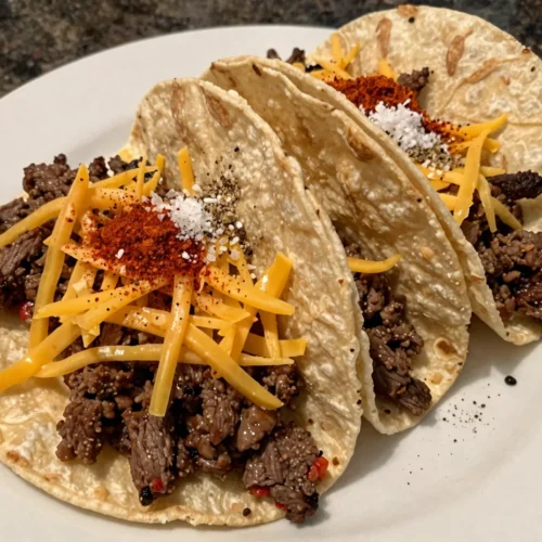 Cheesy Beef Tacos in 20 Minutes