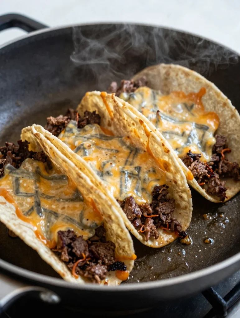 Cheesy Beef Tacos in 20 Minutes