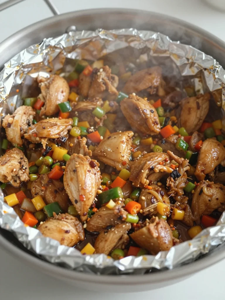 Chicken and Veggie Foil Packets