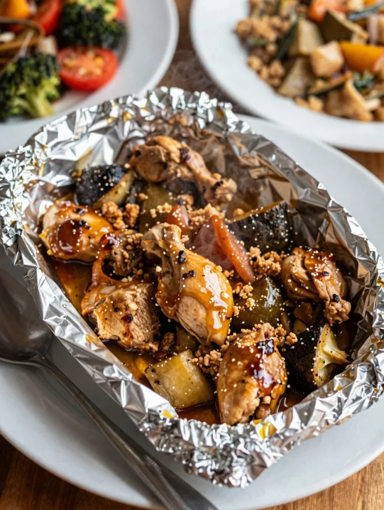 Chicken and Veggie Foil Packets