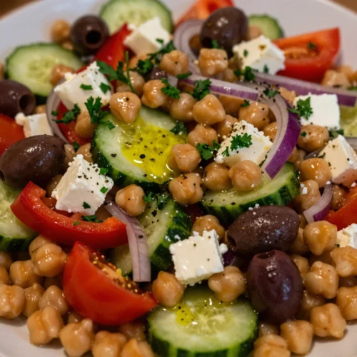 Chickpea Greek Salad