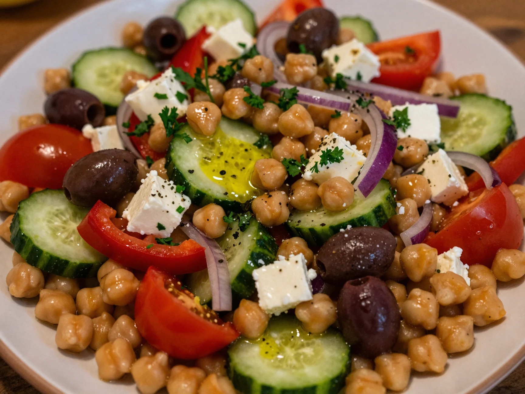 Chickpea Greek Salad