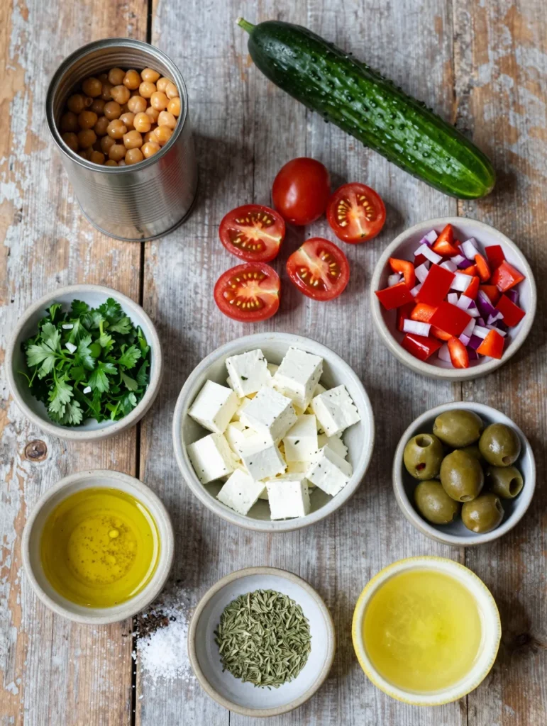 Chickpea Greek Salad