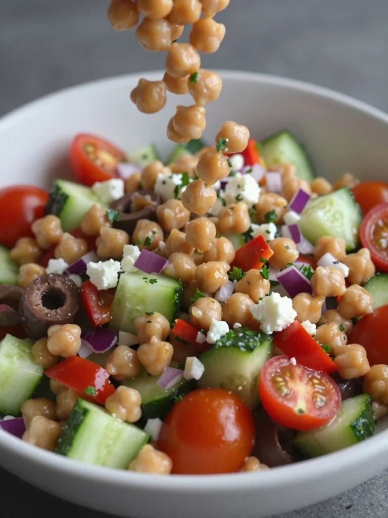 Chickpea Greek Salad