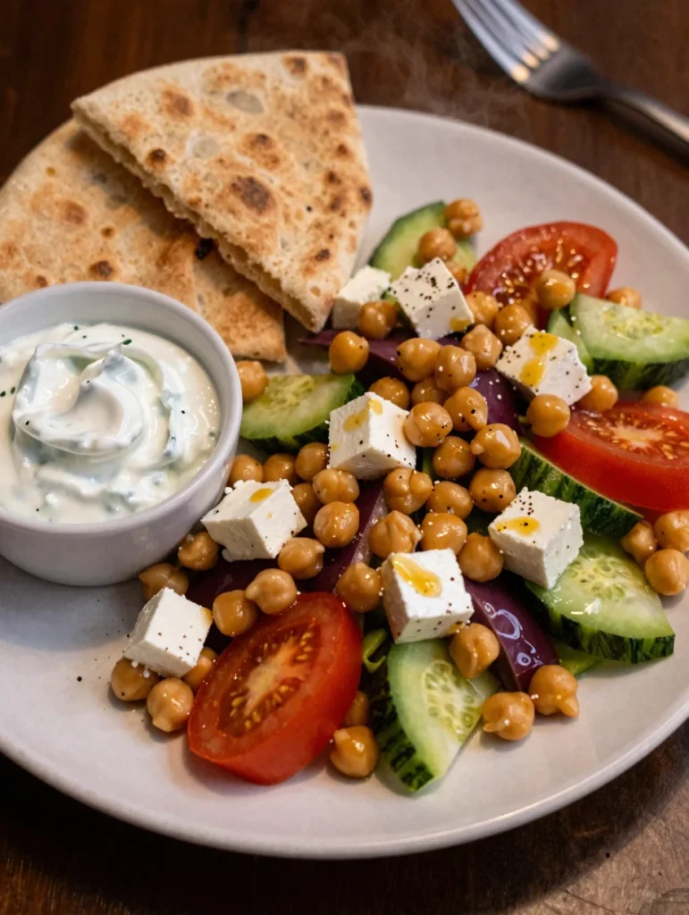 Chickpea Greek Salad