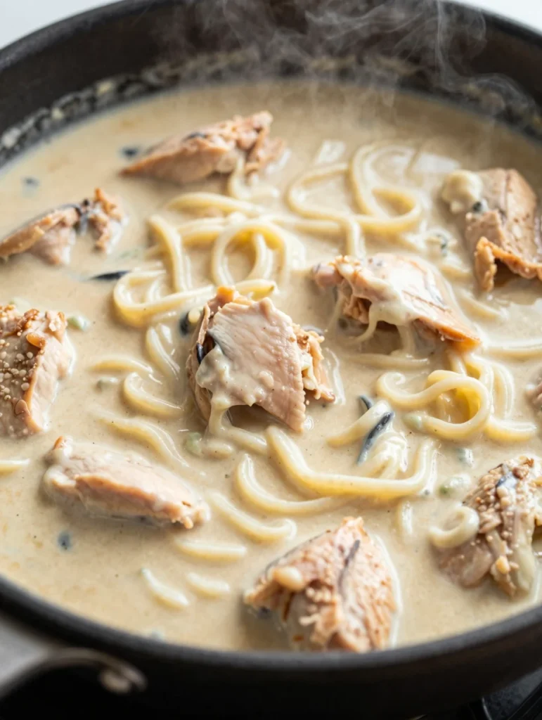 Creamy Chicken Noodle Skillet