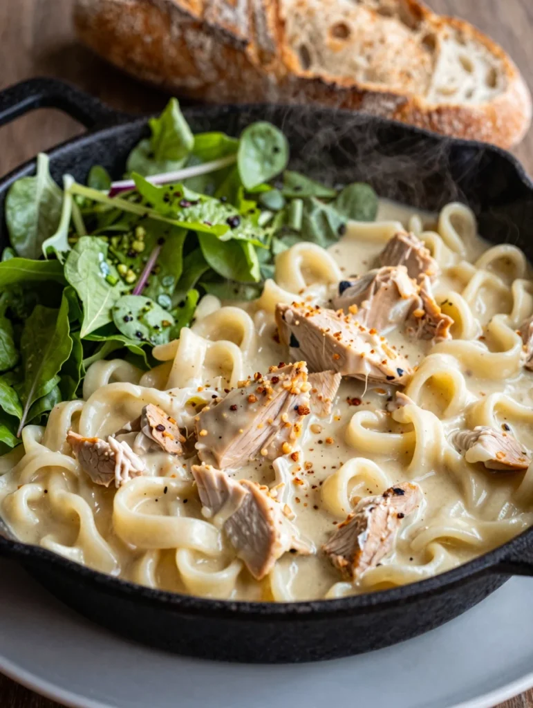 Creamy Chicken Noodle Skillet