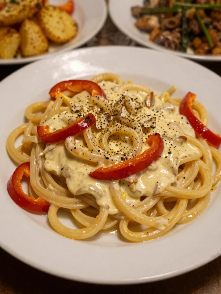 Creamy Roasted Red Pepper Pasta