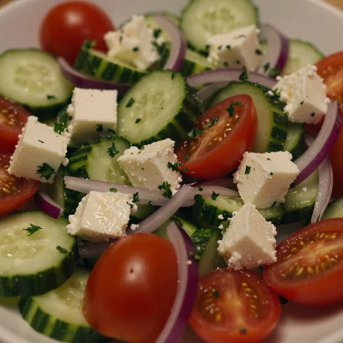 Cucumber Tomato Feta Salad