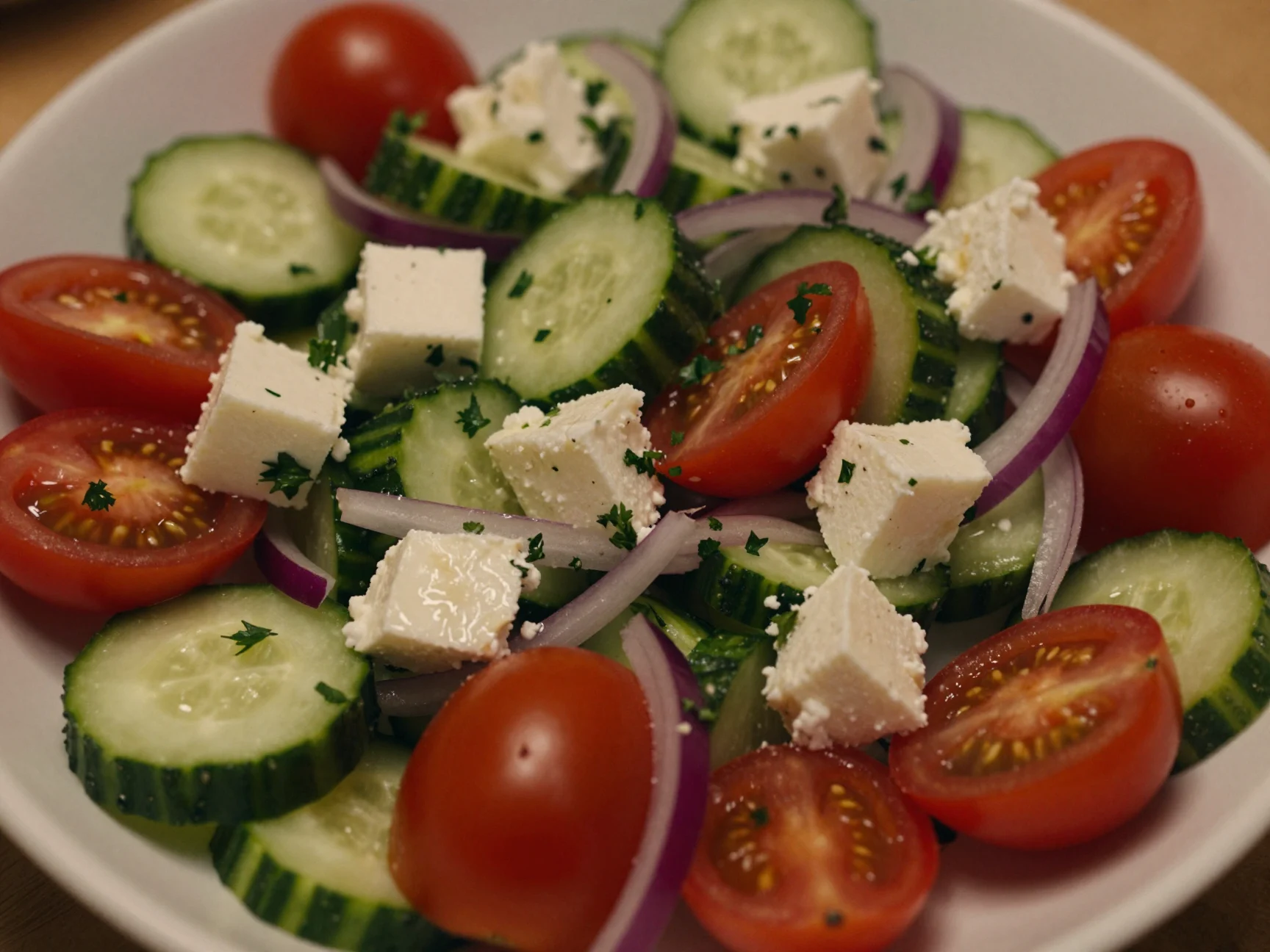 Cucumber Tomato Feta Salad