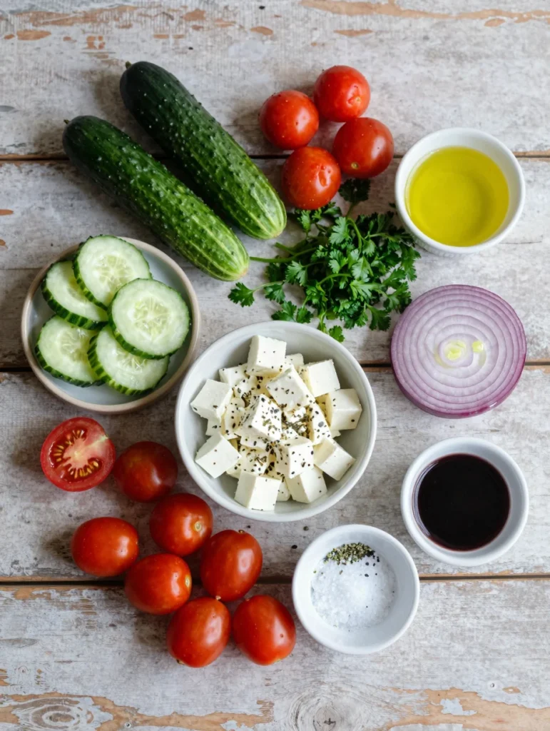 Cucumber Tomato Feta Salad