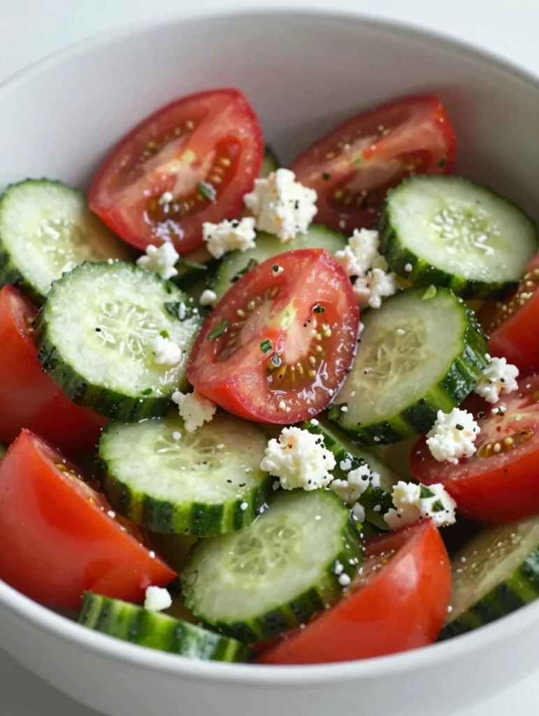 Cucumber Tomato Feta Salad