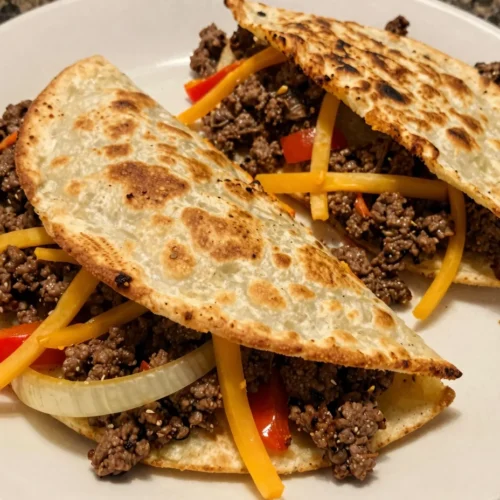 Easy Beef Quesadillas