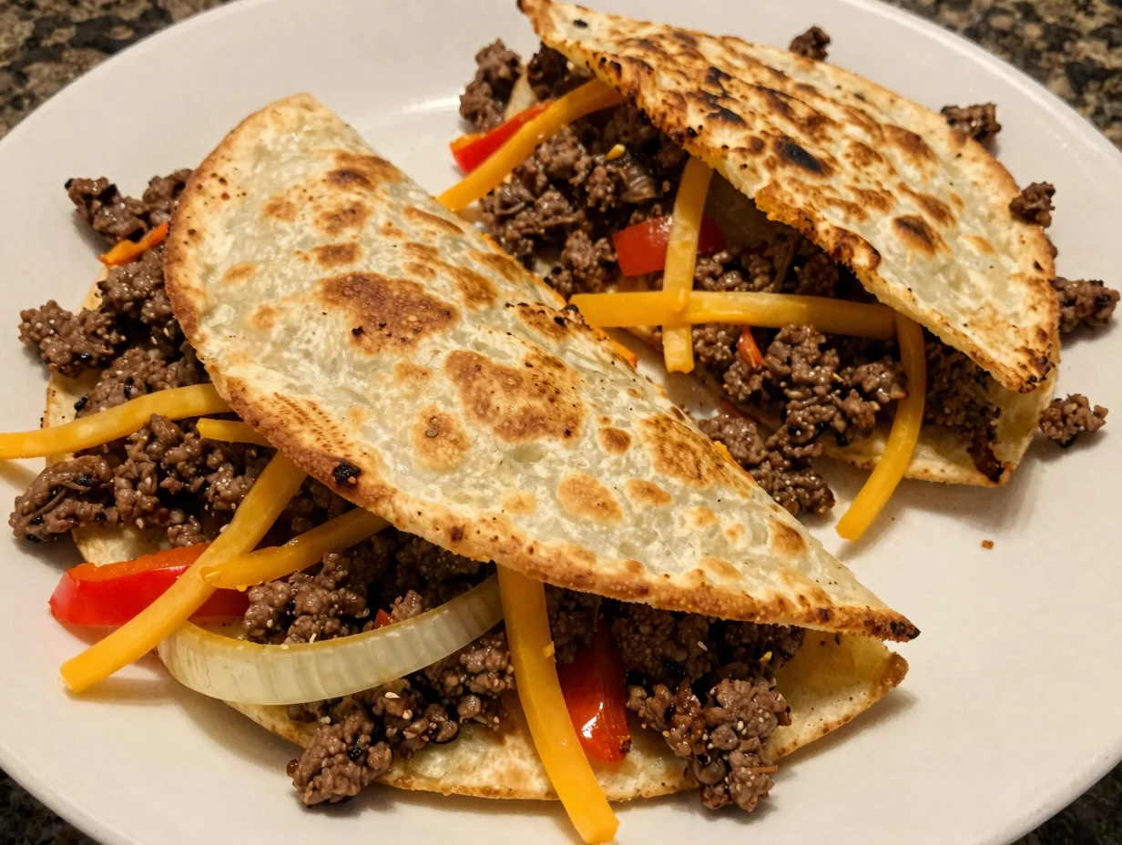 Easy Beef Quesadillas