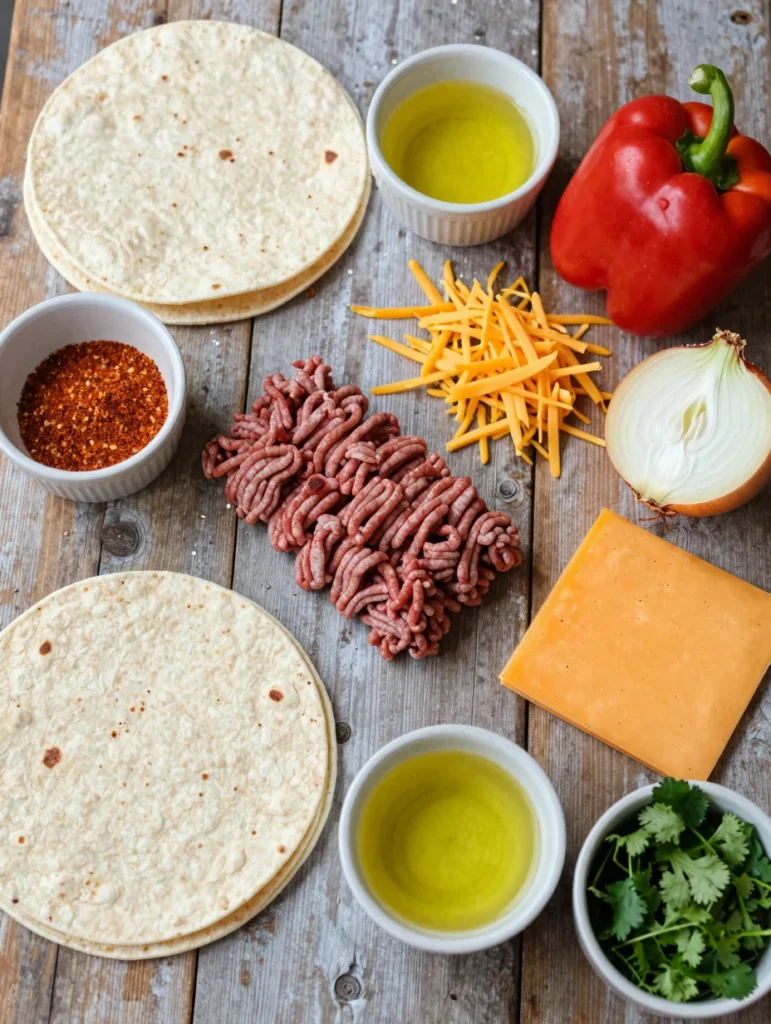 Easy Beef Quesadillas