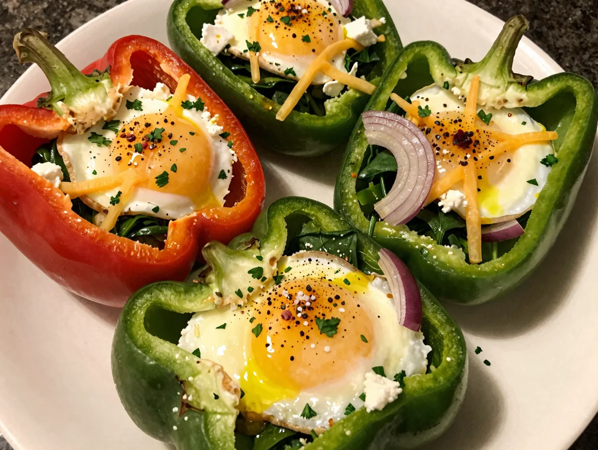 Egg and Veggie Stuffed Peppers