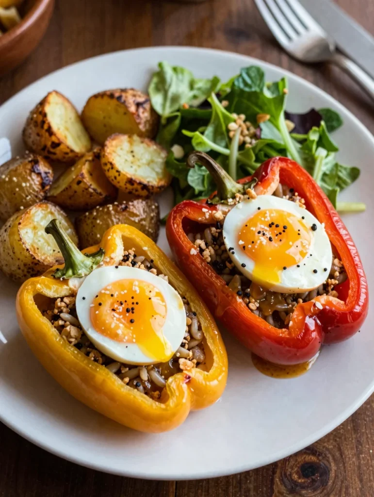 Egg and Veggie Stuffed Peppers