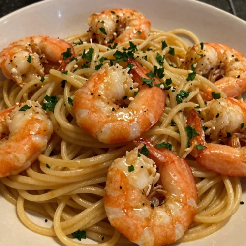 Garlic Butter Shrimp Pasta