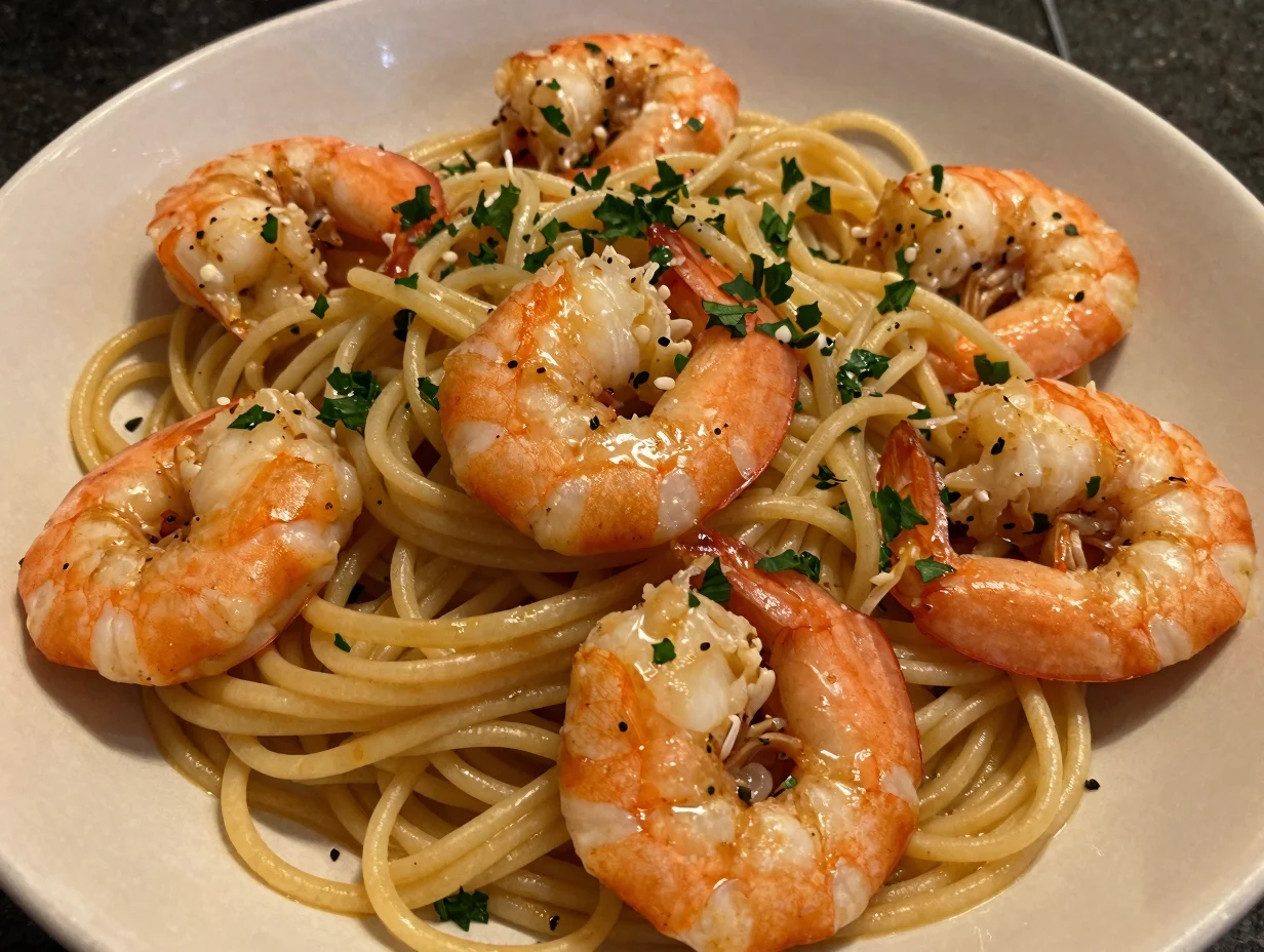 Garlic Butter Shrimp Pasta