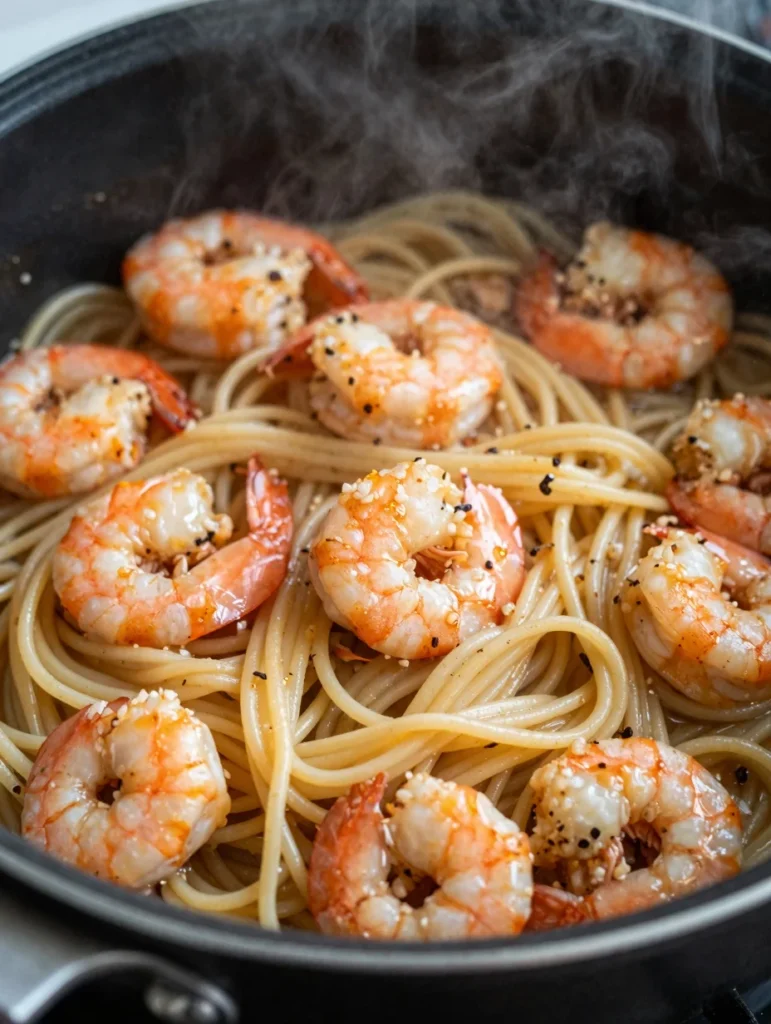 Garlic Butter Shrimp Pasta